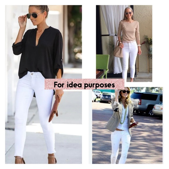 NWT Banana Republic skinny white jeans low fit - Picture 3 of 12